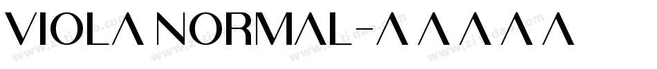 Viola Normal字体转换